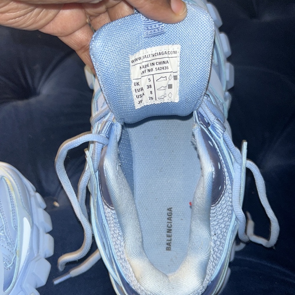 Blue track Balenciaga size 8 only had them on twice - Picture 3 of 5